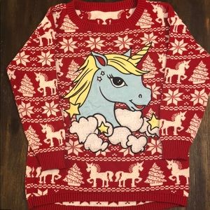 Unicorn ugly Christmas sweater